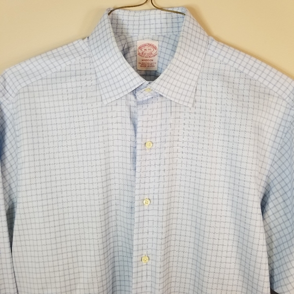 Brooks Brothers Madison Check Dress Shirt 16-35 - Picture 7 of 16